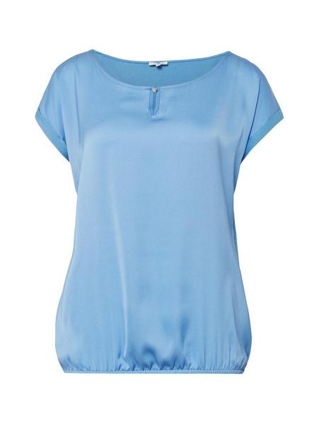 T-shirt sateen fabric mix - 15497/sea blue