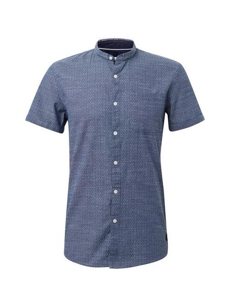 special mao collar shirt - 17644/navy country prin