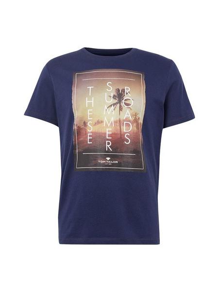 tee withcolor print - 10748/True Dark Blue