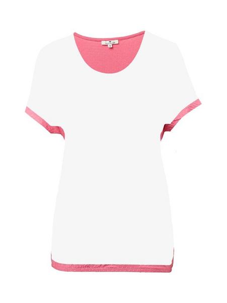 T-Shirt off shoulder structure - 15799/carmine pin