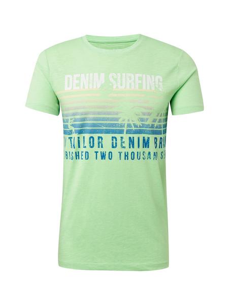 front print crewneck - 17734/neon lime green