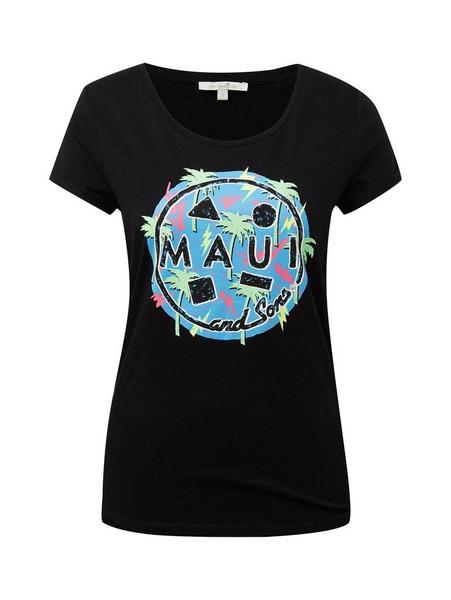 maui and sons print tee - 14482/Deep Black