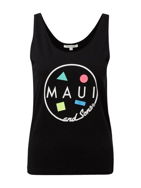 maui and sons print top - 14482/Deep Black
