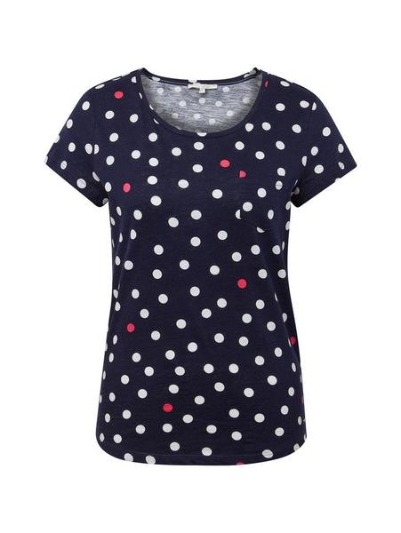 all-over printed slub tee - 18857/blue white big d