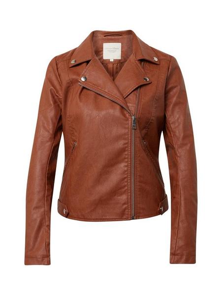 pu biker jacket - 18531/leather brown