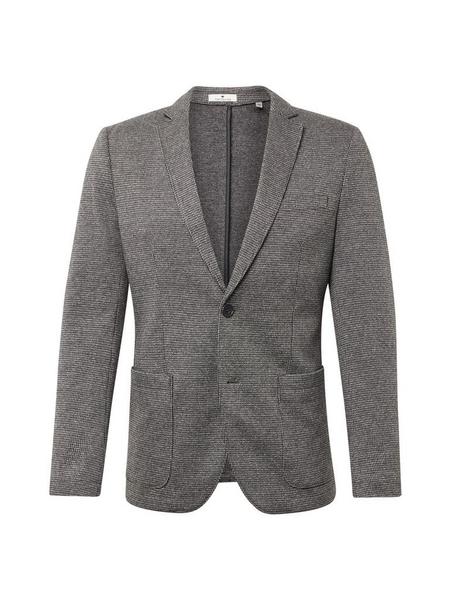 houndstooth jersey blazer - 19393/grey houndstooth