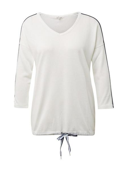 T-shirt sporty with detail - 10315/Whisper White