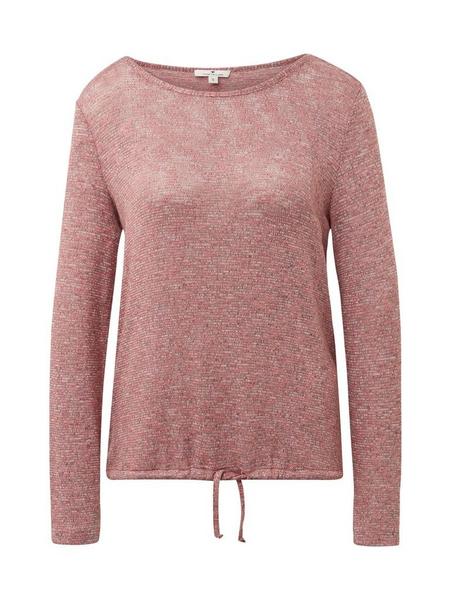 T-shirt loose knit - 13996/Vintage Rose Melange