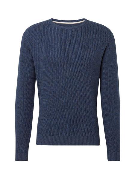 modern basic structure sweater - 20455/navy blue d