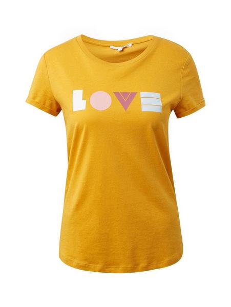 jersey love print tee - 10744/Sunflower