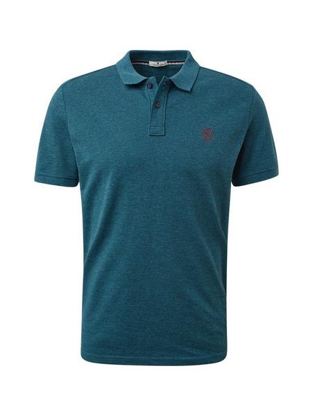 grindle polo with small embro - 19471/dark teal gr