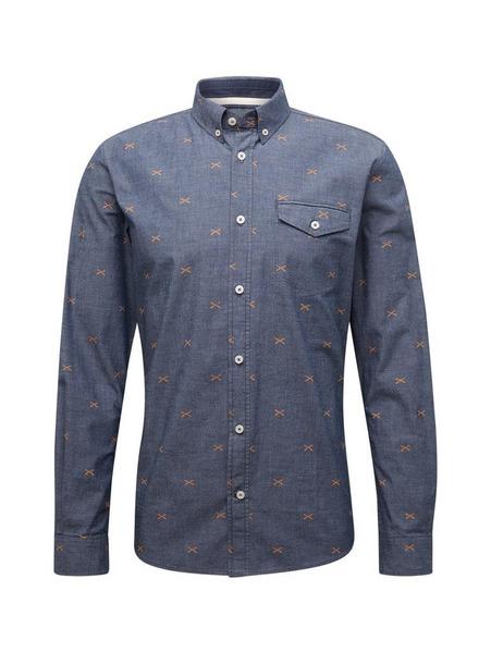 ray conversational print - 19445/navy yellow scatt