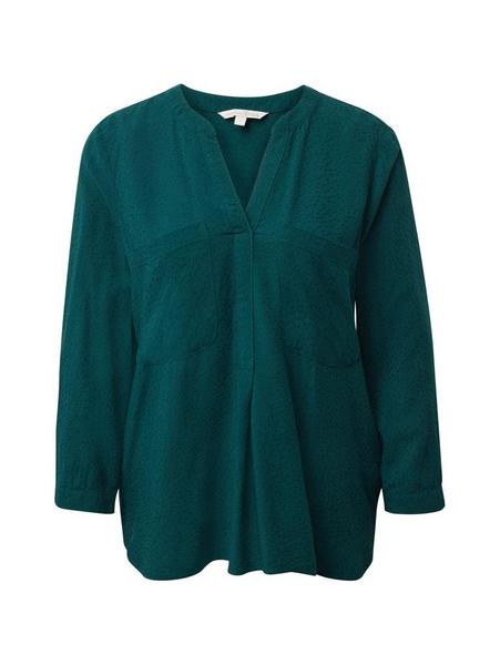 solid henley tunic - 10834/Deep Green Lake