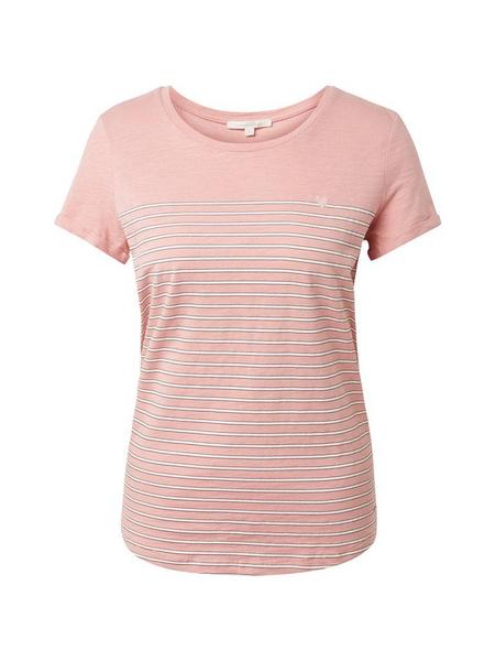 printed stripe tee - 19019/rose white stripe