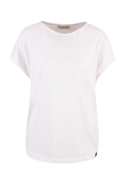 T-shirt boat neckline Backprint
