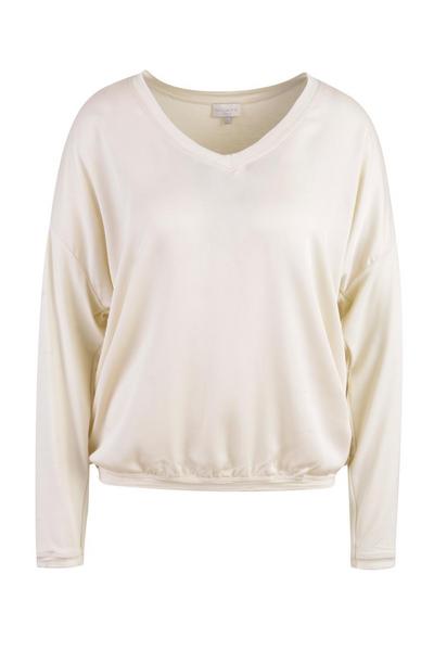 Shirt with woven front part