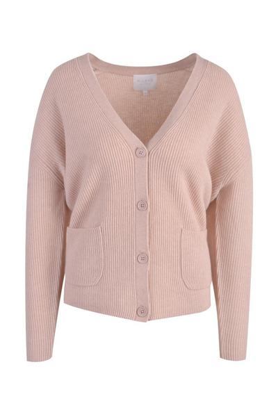 short cardigan with button placket