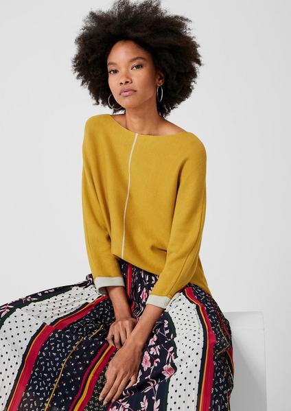 PULLOVER LANGARM - 1543/senfgelb