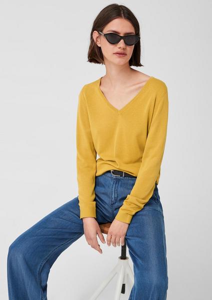 PULLOVER LANGARM - 1543/senfgelb