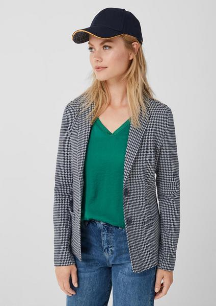 SWEATSHIRT-JACKE - 59K0/navy dobby