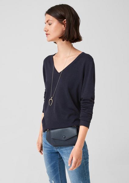 PULLOVER LANGARM - 59W0/navy melange