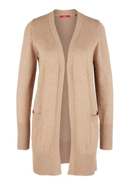 STRICKJACKE LANGARM - 83W0/brown melange