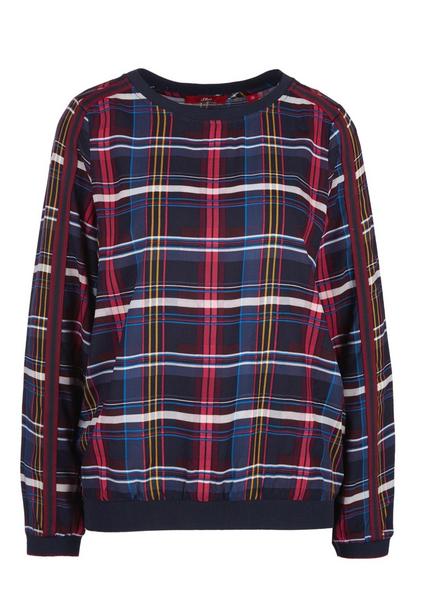 Bluse langarm - 59B3/navy AOP