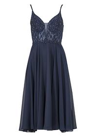 Cocktailkleid aus Materialmix