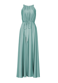 Abendkleid aus nachhaltigem Satinchiffon