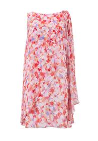 Cocktailkleid aus bedrucktem Crincle Chiffon