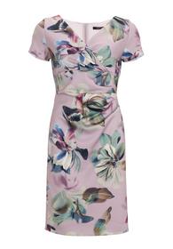 Tageskleid aus Scuba mit Blumendruck