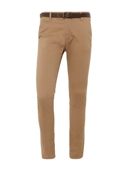 skinny chino with belt Pants C - 8206/honey camel