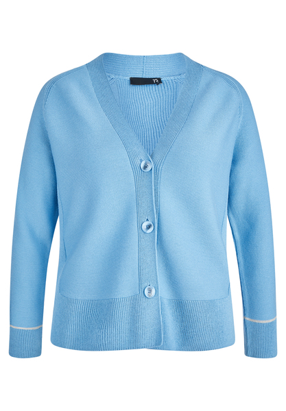 Strickjacke - 304/Puderblau