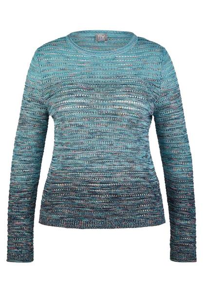 Pullover - 3343/Pfauenblau