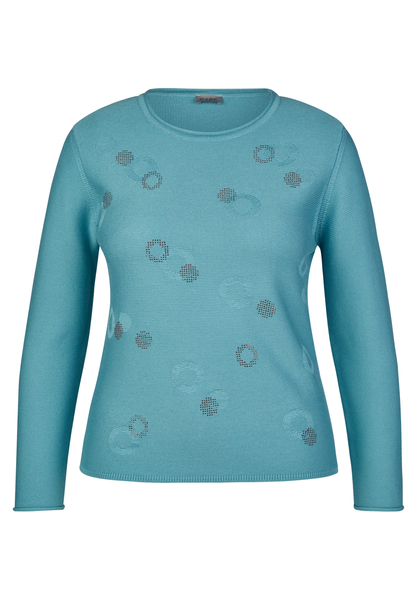 Pullover - 3343/Pfauenblau