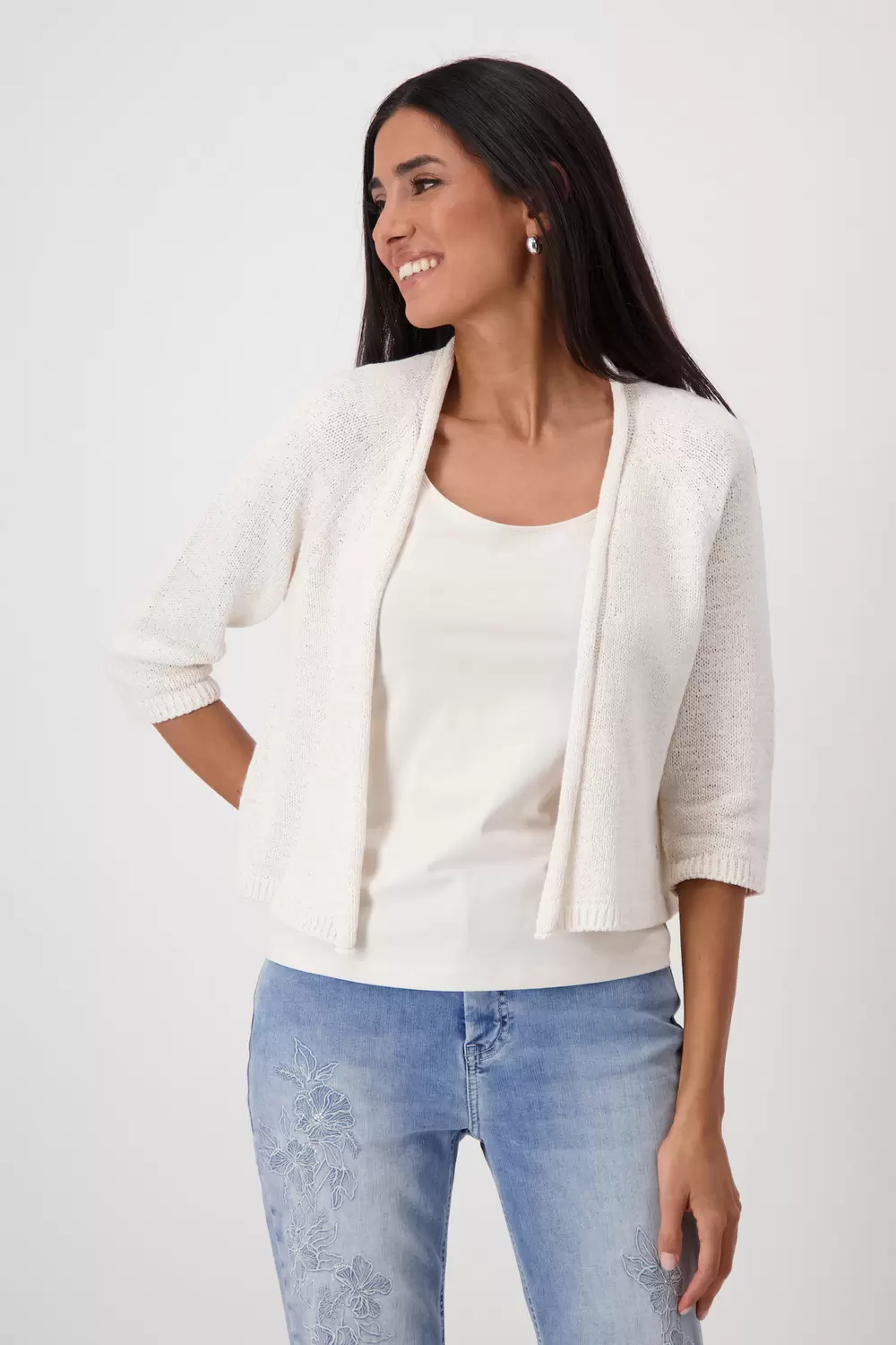 Strickjacke, seashell