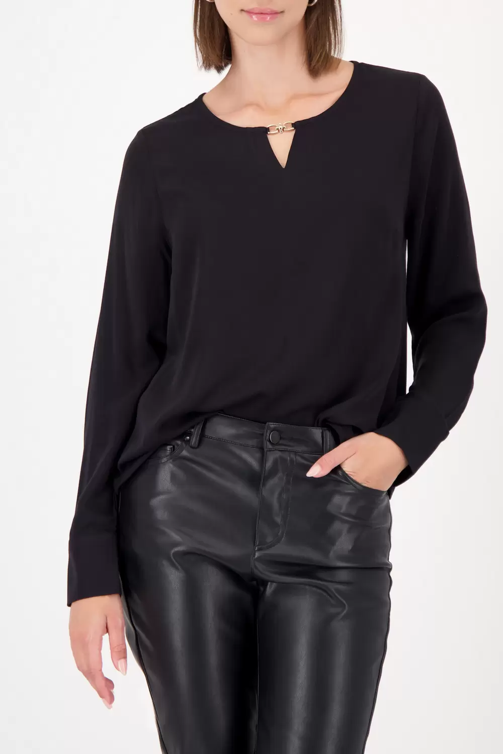 Bluse, schwarz