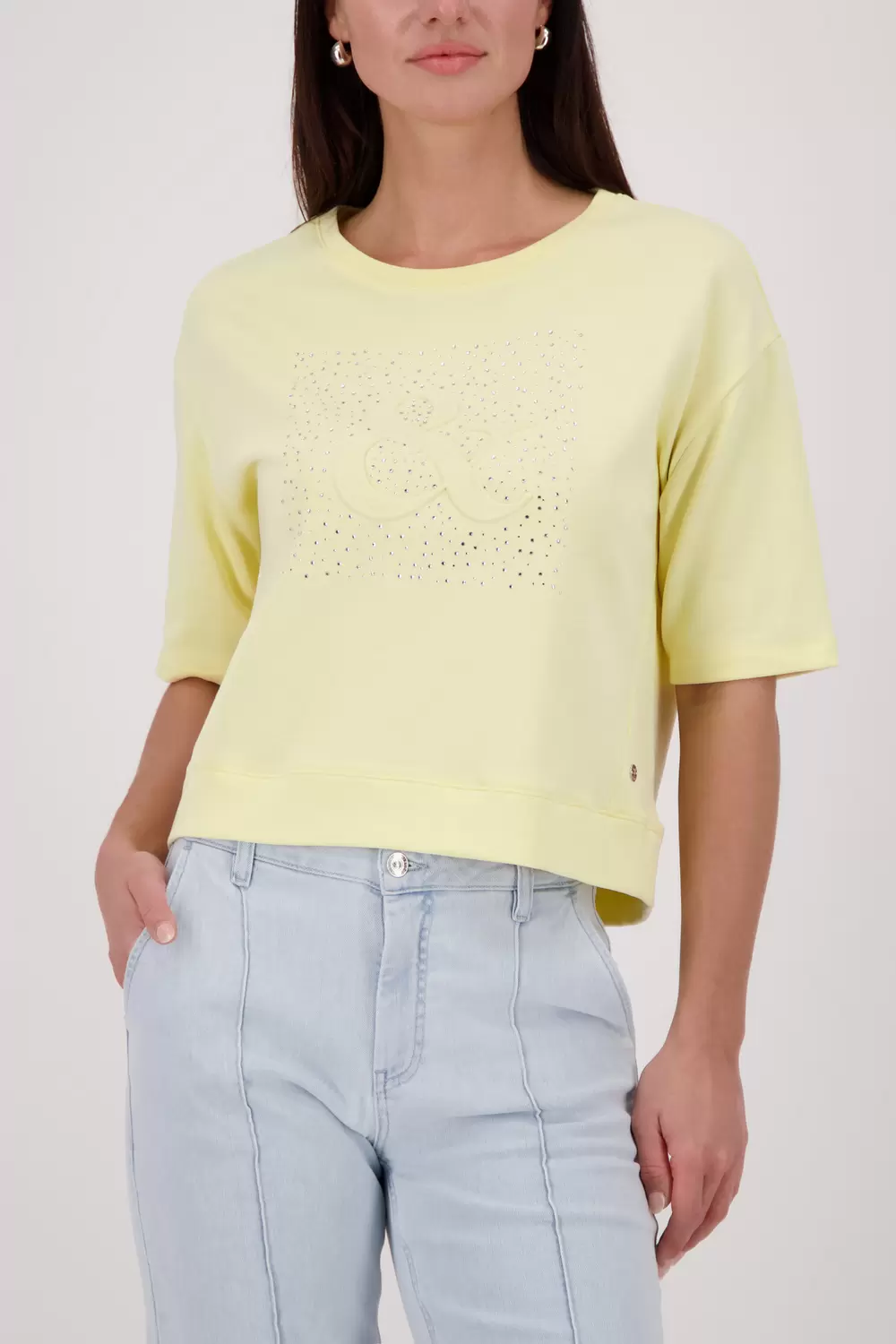 Sweatshirt, pastel yellow