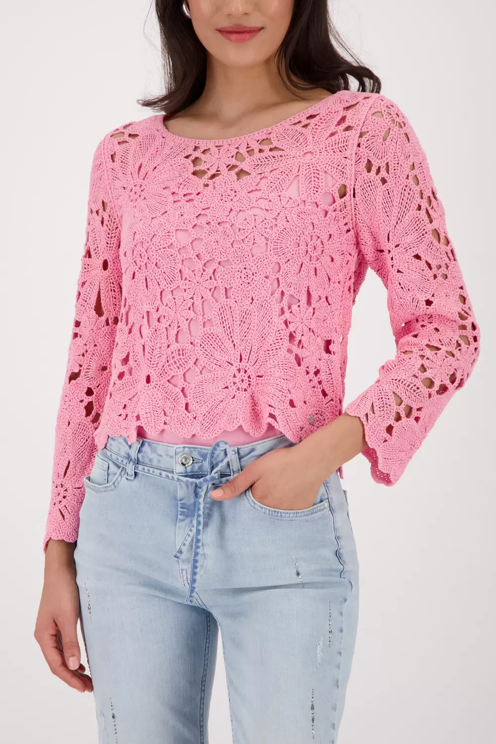 Pullover, spring flower