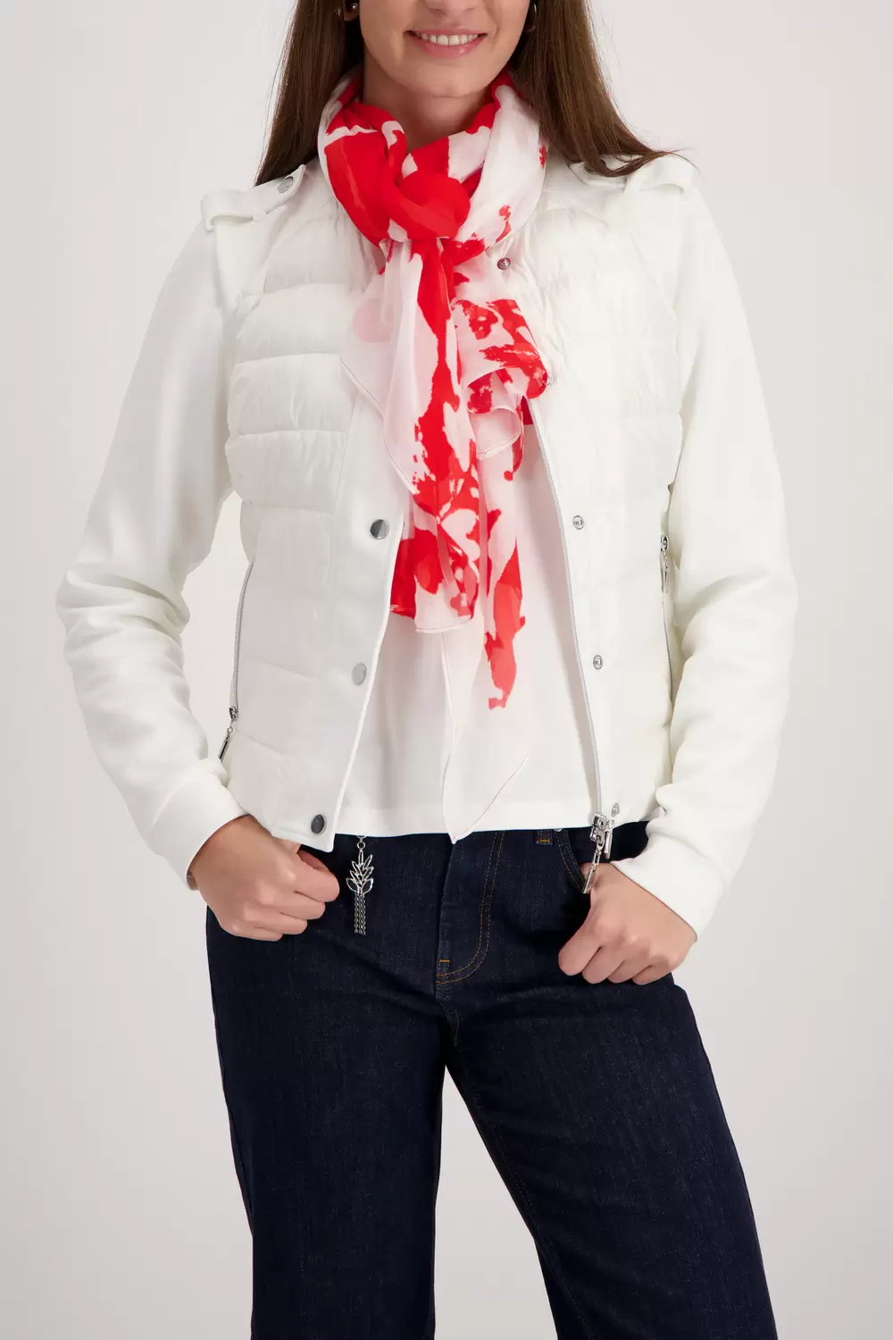 Schal, chilli pepper gemustert