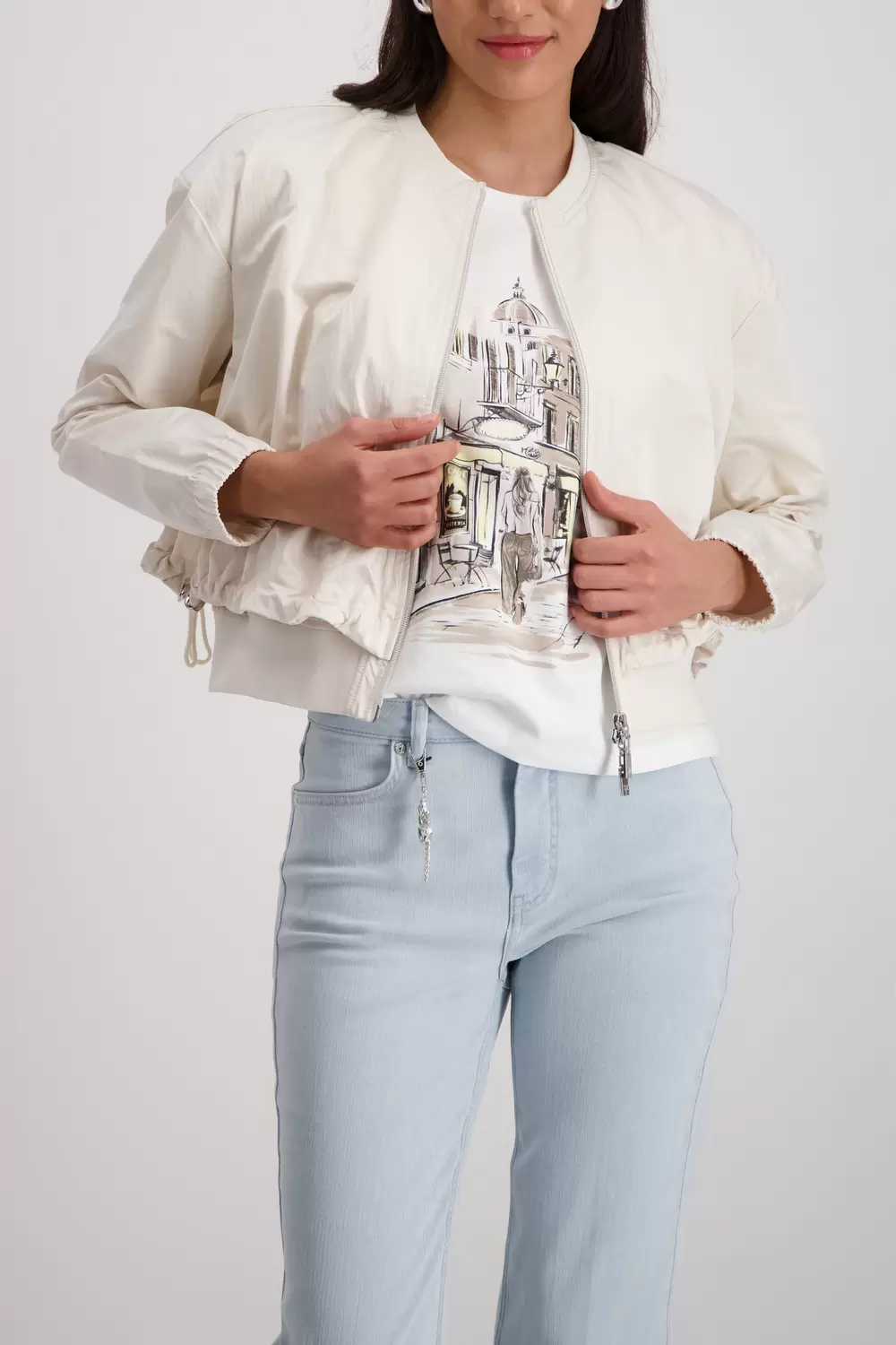 Jacke, champagne beige