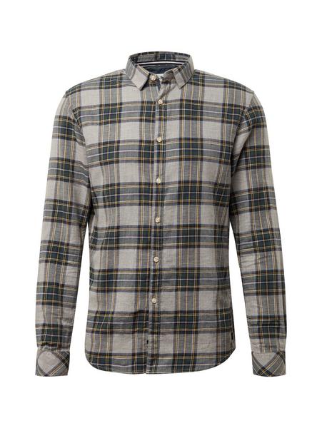 multicolored check shirt - 19877/grey melange mult