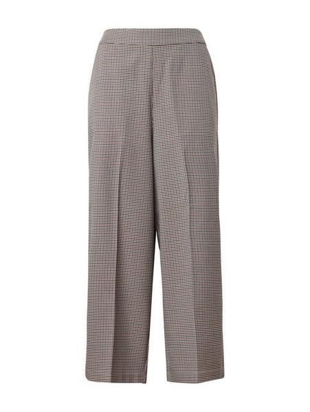 Checked culotte pants - 19668/beige small check