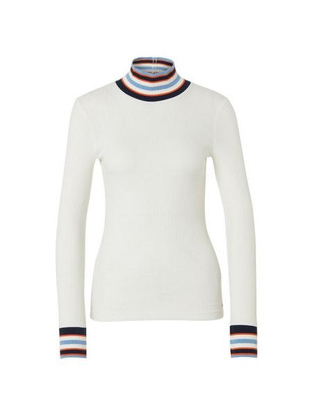 tee with contrast rib details - 10332/Off White