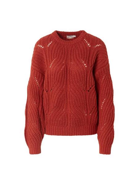 sweater cable structure - 19948/dry red melange
