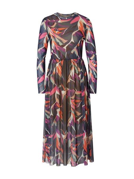 midi mesh dress - 20295/abstract mountain print