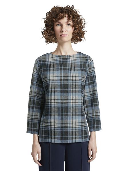 mit ganzflächigem Karomuster