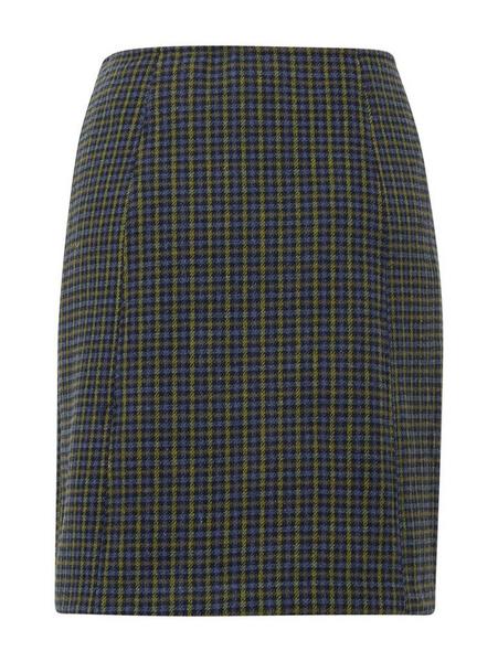 skirt with wool optic - 20430/blue green small che