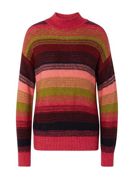 sweater colorful stripe - 20048/dawn pink melange