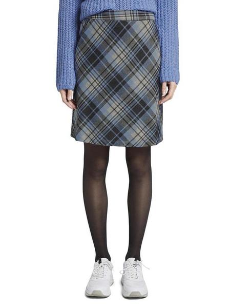 skirt a-shape jaquard - 21049/blue check design